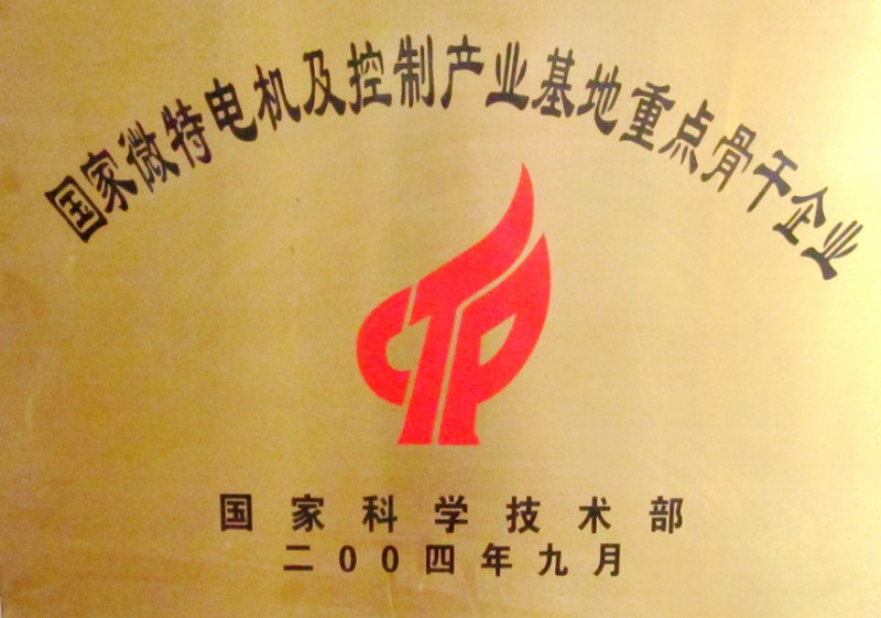 国家电机控制骨干企业
